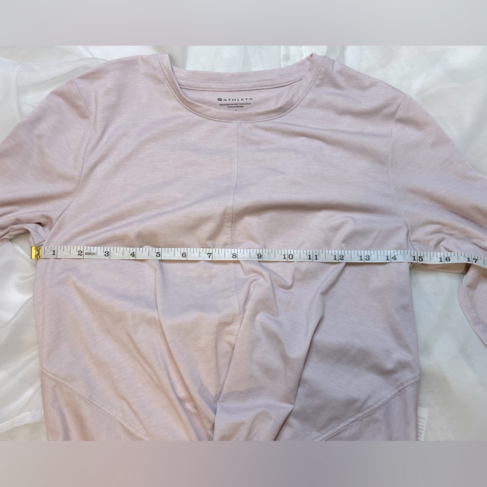 Athleta Essence Twist Light Pink Long Sleeved Top - Picture 10 of 10
